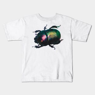 Splendid Earth-boring Scarab Beetle Kids T-Shirt